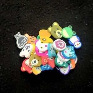 Mini crafting animals, rubber material, resin moulds or keychains or earrings